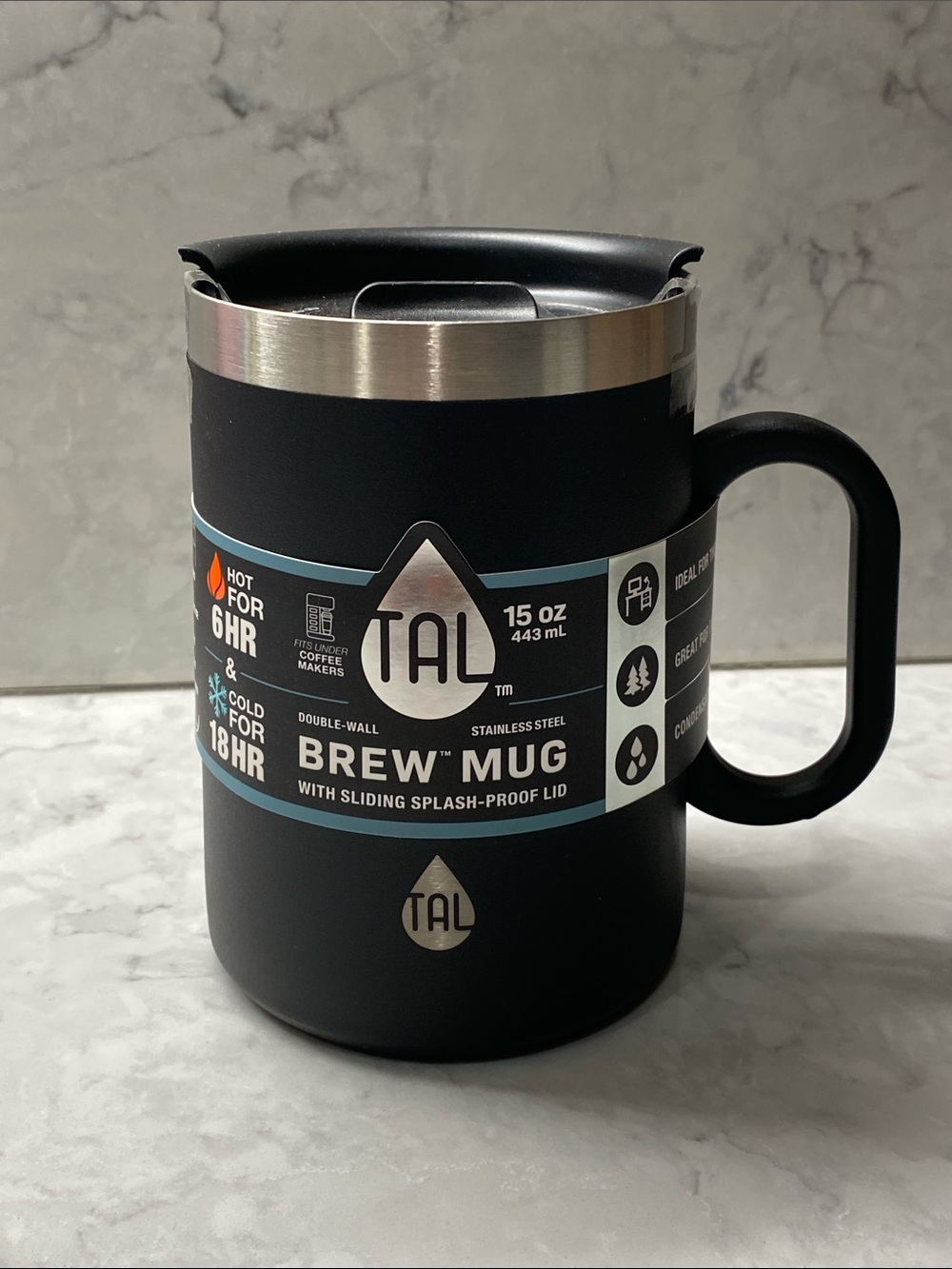 TAL Camping Mug with Handle - 15 oz